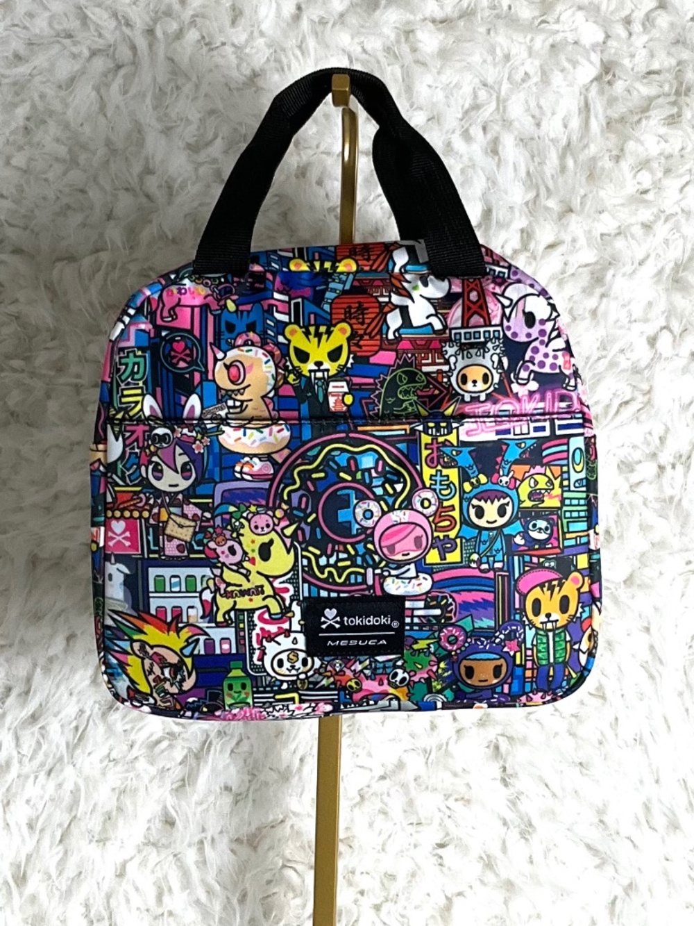 TOKIDOKI MESUCA COLORFUL PRINT INSULATED LUNCH BAG!